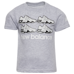 Boys' Preschool - New Balance 9060 T-Shirt and Cargo Short Set  - Black/Grey Heather