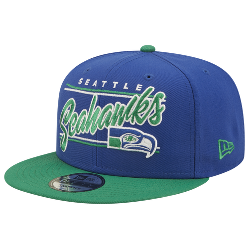 

New Era Mens Seattle Seahawks New Era Seahawks 2T Team Script Snap - Mens Navy/Navy Size One Size