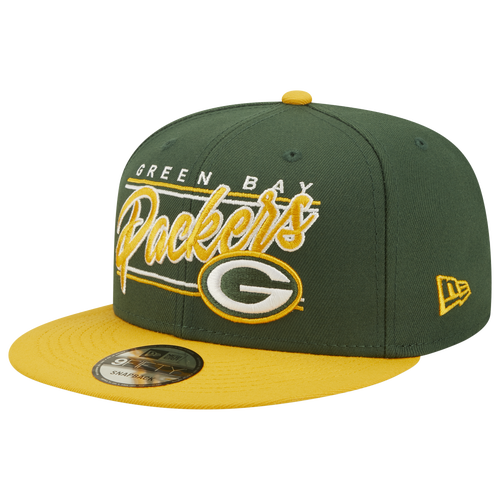 

New Era Mens Denver Broncos New Era Packers 2T Team Script Snap - Mens Green/Green Size One Size