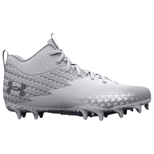 Under Armour Kids' Boys  Spotlight Select 3 Mc In White/white/metallic Silver