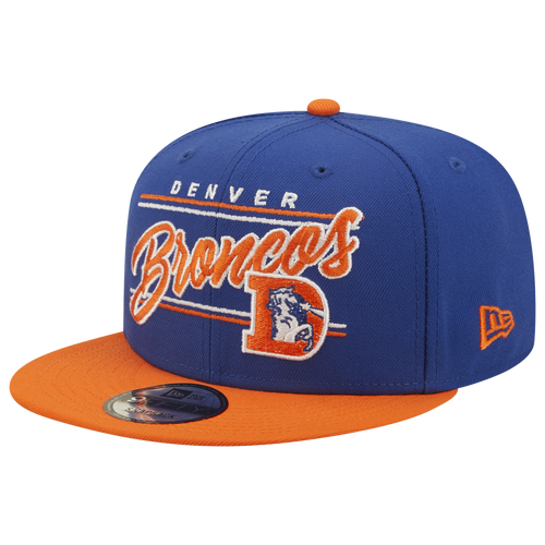 

New Era Mens Denver Broncos New Era Packers 2T Team Script Snap - Mens Navy/Navy Size One Size