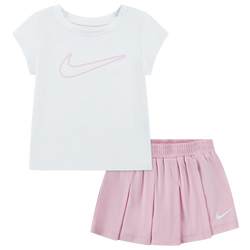 Girls' Toddler - Nike All Day Play Skort Set - Medium Soft Pink/White