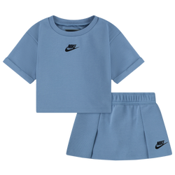 Girls' Toddler - Nike Tech Fleece Skirt Set - Blue/Black