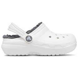 Boys' Toddler - Crocs Lined Clogs - White/Gray