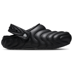 Men's - Crocs Lined Overpuff Clogs  - Black/Black