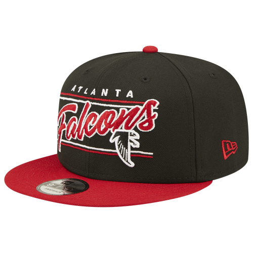 

New Era Mens Atlanta Falcons New Era Falcons 2T Team Script Snap - Mens Black/Black Size One Size