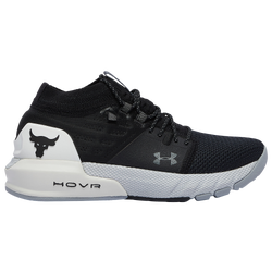 Boys' Grade School - Under Armour Project Rock 2 - Black/White/Black