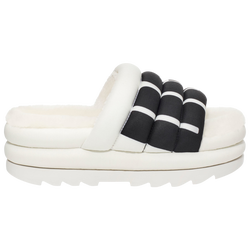 Women's - UGG Puft Slides - White/Black