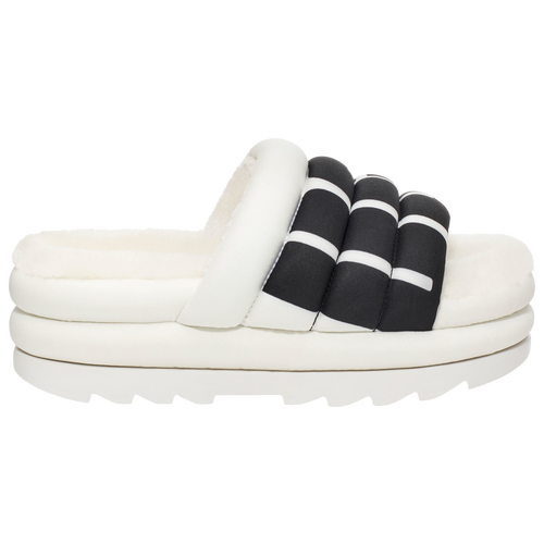 

UGG Womens UGG Puft Slide - Womens Shoes White/Black Size 06.0