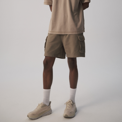 Lckr Mens  Based French Terry Cargo Shorts In Brown