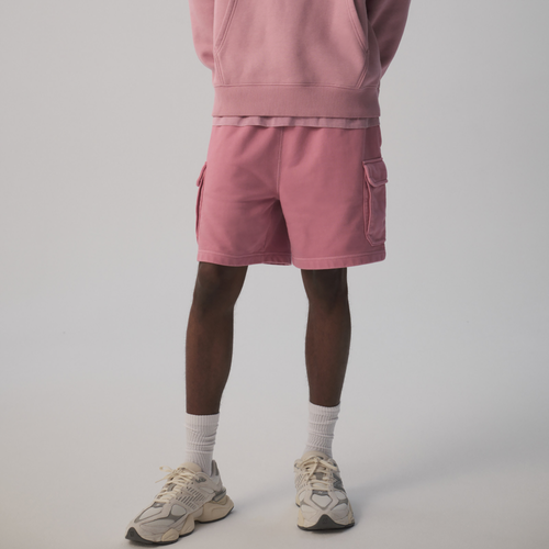 

LCKR Mens LCKR Based French Terry Cargo Shorts - Mens Pink/Pink Size M