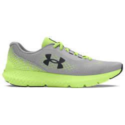 Boys' Grade School - Under Armour Charged Rogue 4 - Mod Gray/Morph Green/Black