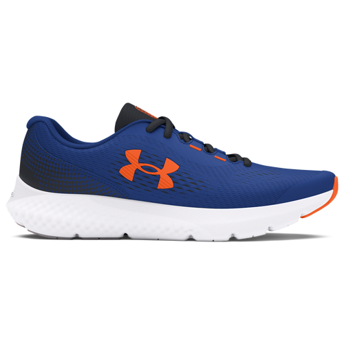 

Boys Under Armour Under Armour Charged Rogue 4 - Boys' Grade School Shoe Tech Blue/Black/Orange Blast Size 06.0