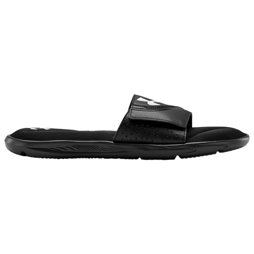 

Under Armour Mens Under Armour Ignite VI Slide - Mens Shoes Black/Black/White Size 07.0