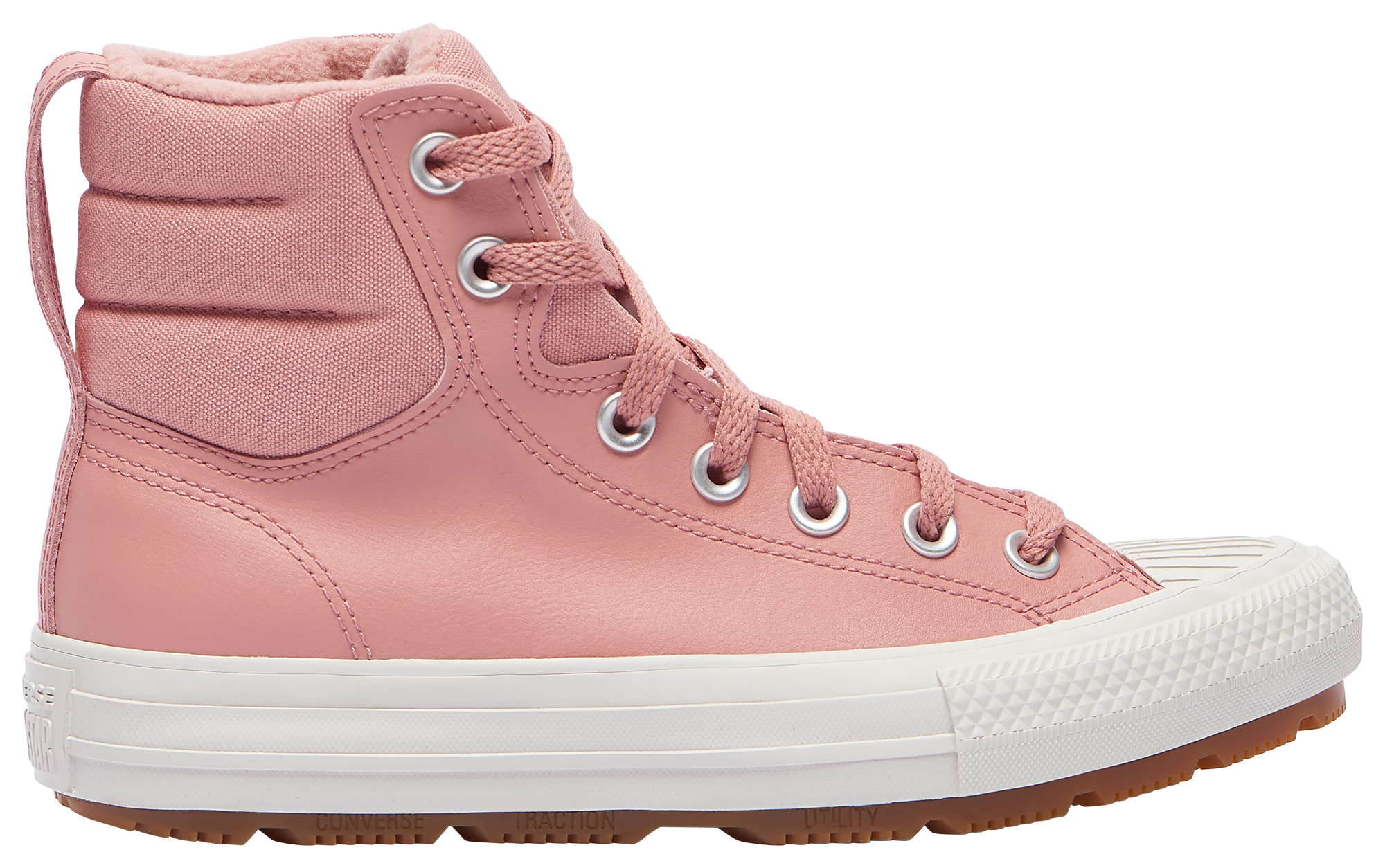blush leather converse