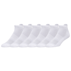 Men's - CSG 6 Pack Low Cut Tab Socks  - White/White