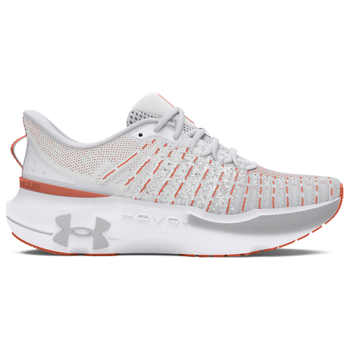 

Under Armour Mens Under Armour Infinite Elite - Mens Running Shoes White/Halo Grey/Flare Orange Size 11.0