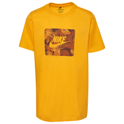 Boys' Grade School - Nike Tropical Fashion T-Shirt - University Gold/Black