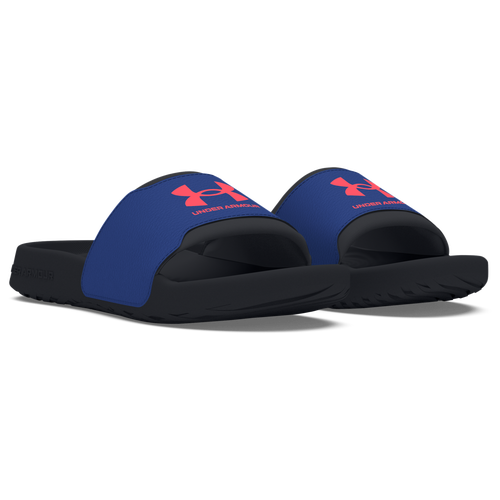 Blue under armour slides deals