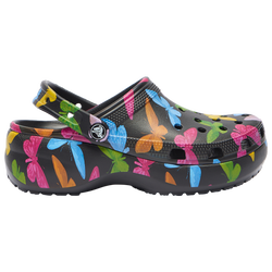 Women's - Crocs Classic Platform Clog - Black/Multicolor