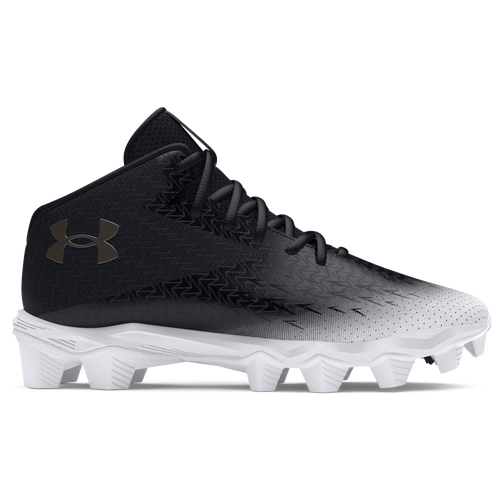 

Under Armour Mens Under Armour Spotlight FranchiseRM 4.0 WD - Mens Football Shoes Black/White/Metallic Gun Metal Size 11.0