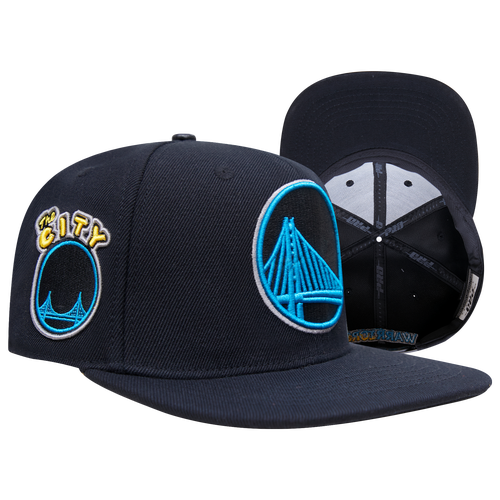

Pro Standard Pro Standard Warriors Aqua Wool Snapback Hat - Adult Black/Blue/Yellow Size One Size