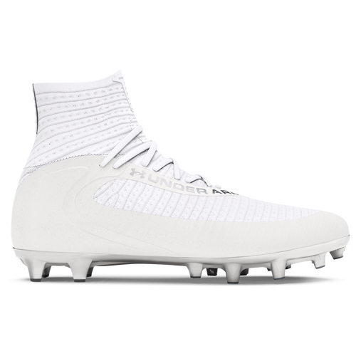 Men s Highlight 2 MC Knit Football Cleats White 8.5 Under Armour