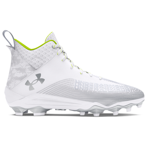 

Under Armour Mens Under Armour Hammer 2.0 MC - Mens Football Shoes White/Metallic Silver/Metallic Silver Size 8.5