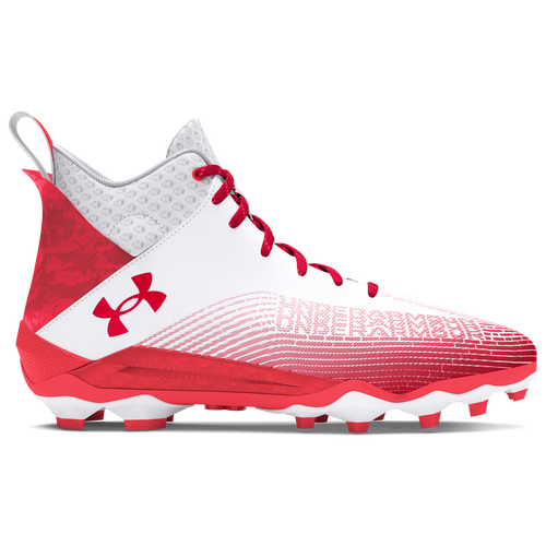 

Under Armour Mens Under Armour Hammer 2.0 MC - Mens Football Shoes White/Red/Red Size 12.0