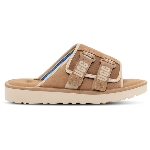 Shop Ugg Mens  Goldencoast Strap Slide In Sand/santorinni