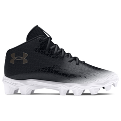 Boys' Grade School - Under Armour Spotlight Fran RM JR 4 - Black/White/Metallic Gun Metal