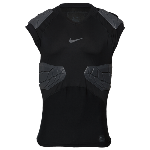 

Nike Mens Nike Hyperstrong 4-Pad Top - Mens Black/Dark Gray Size XL