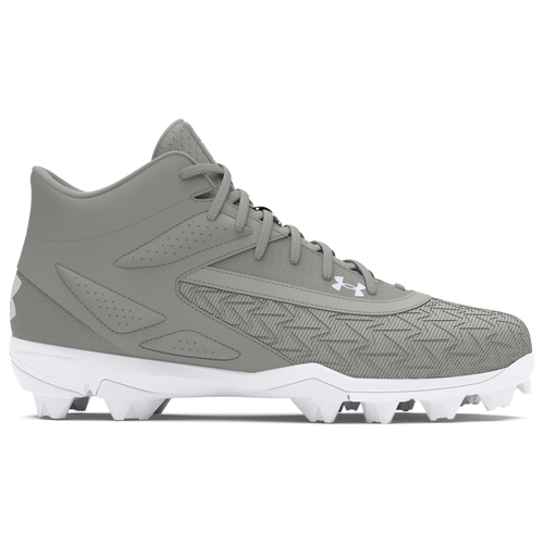 

Under Armour Mens Under Armour Leadoff Mid 3.0 - Mens Baseball Shoes White/Baseball Grey/Baseball Grey Size 7.5