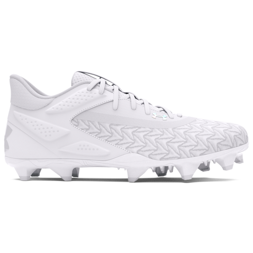 

Under Armour Mens Under Armour Yard MT TPU 3.0 - Mens Baseball Shoes White/White/Metallic Silver Size 7.5