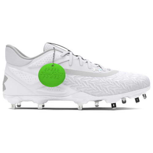 All white under armour baseball cleats deals