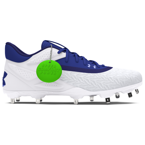 

Under Armour Mens Under Armour Yard MT 3.0 - Mens Baseball Shoes White/Royal/Royal Size 11.5
