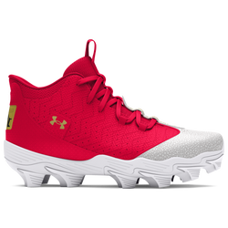 Boys' Grade School - Under Armour Harper 9 RM JR - White/Red/Metallic Gold