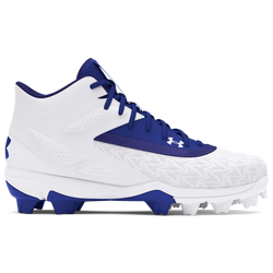 Boys' Grade School - Under Armour Leadoff Mid RM JR 3.0 - Royal/Royal/White