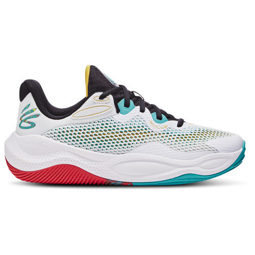 

Under Armour Mens Under Armour Curry Splash 24 - Mens Basketball Shoes White/Cool Pink/Belt Blue Size 7.5