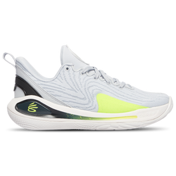 Boys' Grade School - Under Armour Curry 12 Anti Gravity - Grey/Volt/White