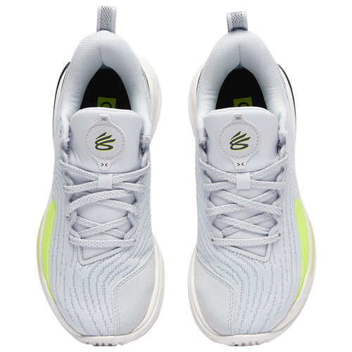 Under Armour Curry 12 Gravity Grade School Kids Basketball Shoes Grey Volt Size 7