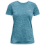 Under Armour Tech T-Shirt - Women's Crest Blue/Breeze/Metallic Silver