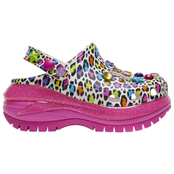 Women's - Crocs Classic Mega Crush Lisa Frank Clogs - Black/Pink