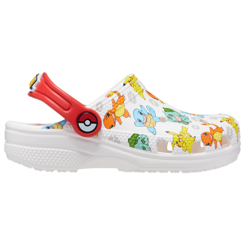 

Boys Preschool Crocs Crocs Pokemon Unlined Clogs - Boys' Preschool Shoe White/Multi Size 03.0