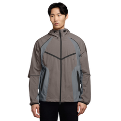Men's - Nike Tech Woven Pro Full-Zip Jacket  - Cave Stone/Cool Grey/Black