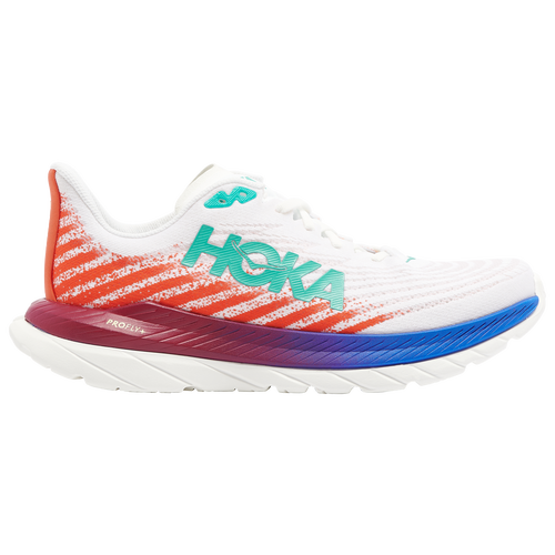 Shop Hoka Mens  Mach 5 In White/flame