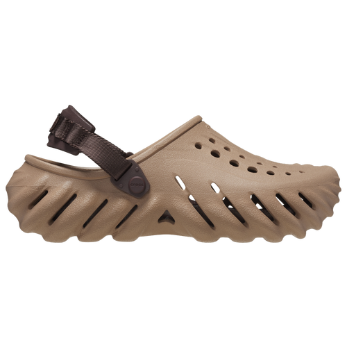 Shop Crocs Mens  Echo Clogs In Brown/brown