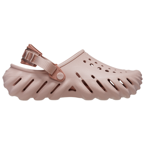Shop Crocs Mens  Echo Clogs In Pink/grey