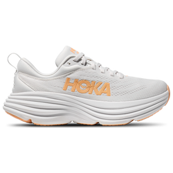 Women's - HOKA Bondi 8 - White/Orange