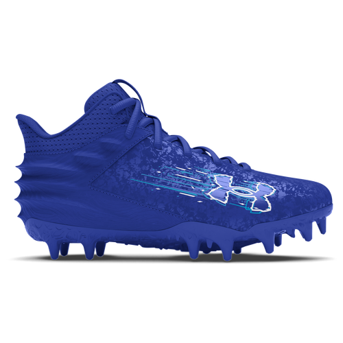 

Under Armour Boys Under Armour Blur Smoke Suede Select MC JR - Boys' Grade School Football Shoes Capri/Team Royal/Team Royal Size 5.0